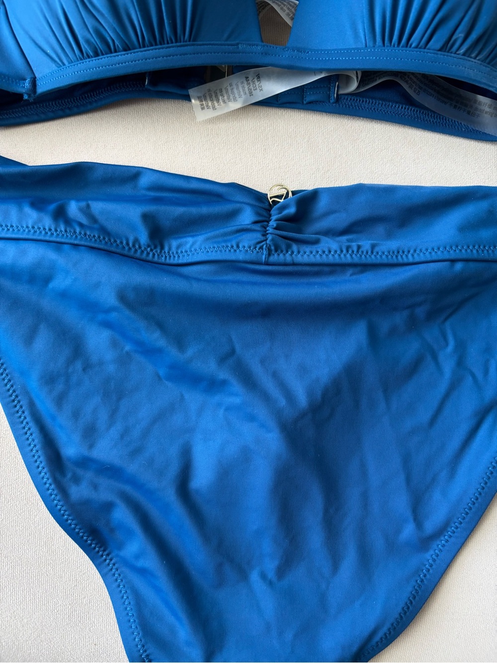Victoria's Secret Royal Blue Bikini Bottom with Ruched Accent